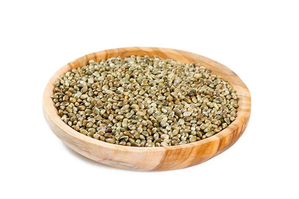 Hemp Seeds Isolated White — Stock Photo, Image