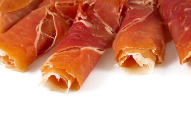 Prosciutto di parma duvar arka plan yakın çekim