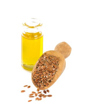 Beyaz artalanları izole keten tohumu yağı