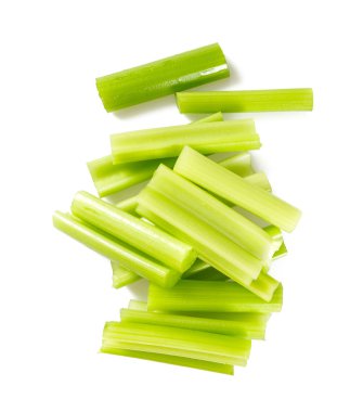 sağlıklı kereviz izole üzerinde beyaz arka plan sopa