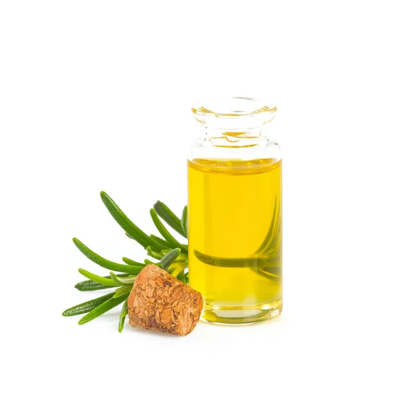 Rosemary Oil Wooden Surface — Stock Photo, Image