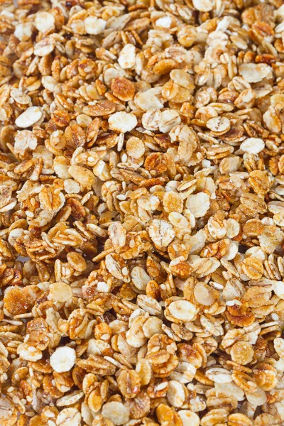 Granola Isolata Sfondo Bianco — Foto Stock