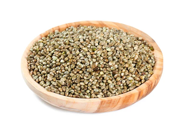 Hemp Seeds Isolated White — Stock Photo, Image