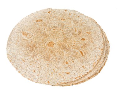 tam buğday tortilla izole