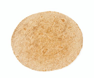 tam buğday tortilla izole