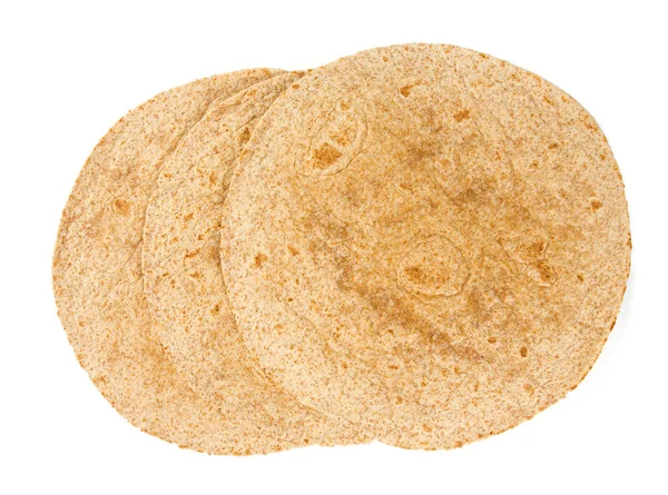 Tortilla Integrale Isolata — Foto Stock