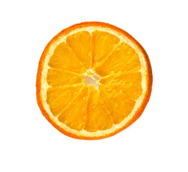 Getrocknete Orangen Isoliert Auf Weiß — Stockfoto