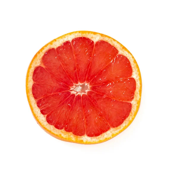 Grapefruit Izolat Fundal Alb — Fotografie, imagine de stoc