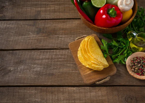 Ingredienti Tacos Vegetali — Foto Stock