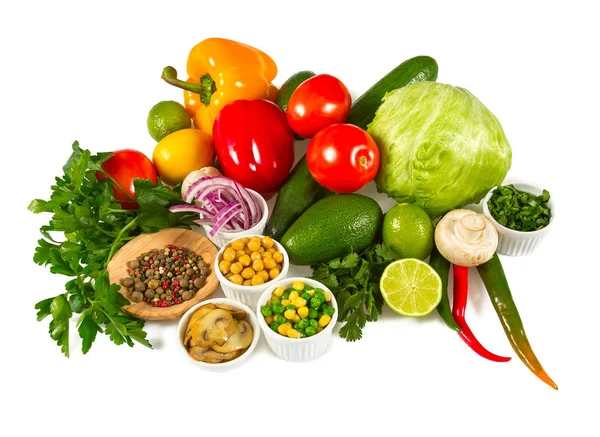Ingredients Vegetable Wraps — Stock Photo, Image