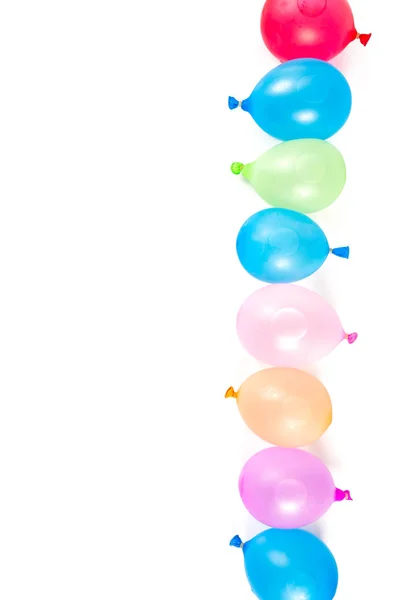 Colorful Water Balloons Isolated White — Stock Photo, Image