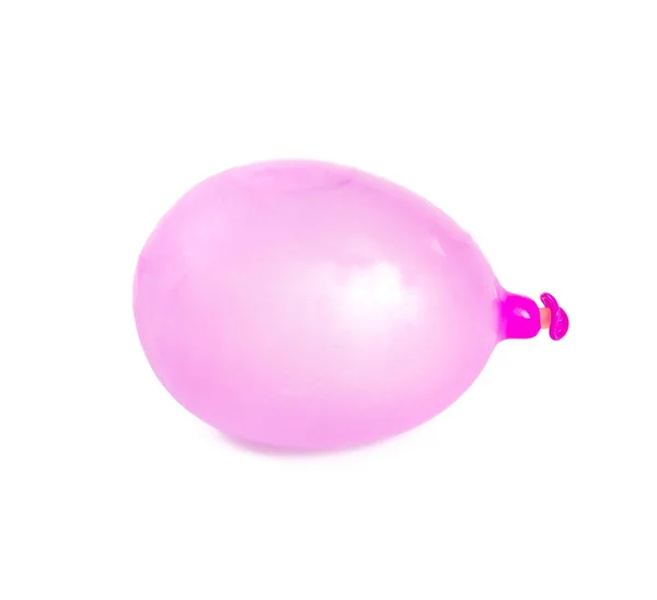 Palloncino Acqua Festivo Rosa Isolato Bianco — Foto Stock