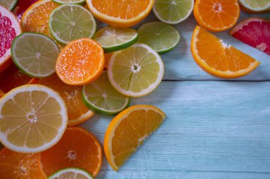 Narenciye turkuaz yüzeyi