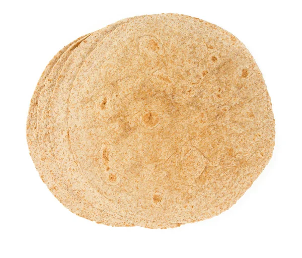 Tortilla Integrale Isolata — Foto Stock