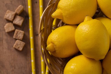 limonata arka plan için malzemeler yakın çekim