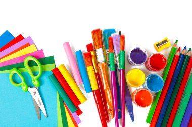 Yaratıcı iş için renkli araçlar