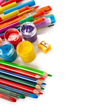 Yaratıcı iş için renkli araçlar