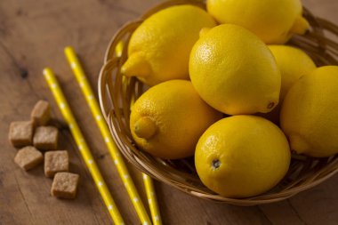 limonata arka plan için malzemeler yakın çekim