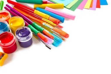Yaratıcı iş için renkli araçlar