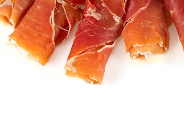 Prosciutto di parma arka plan yakın çekim