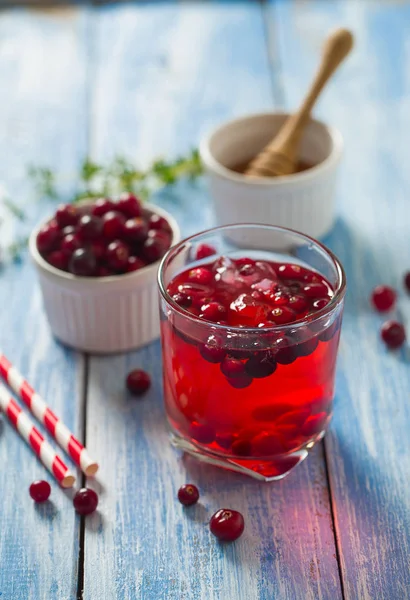 Tranbärsjuice Drink Träytan — Stockfoto