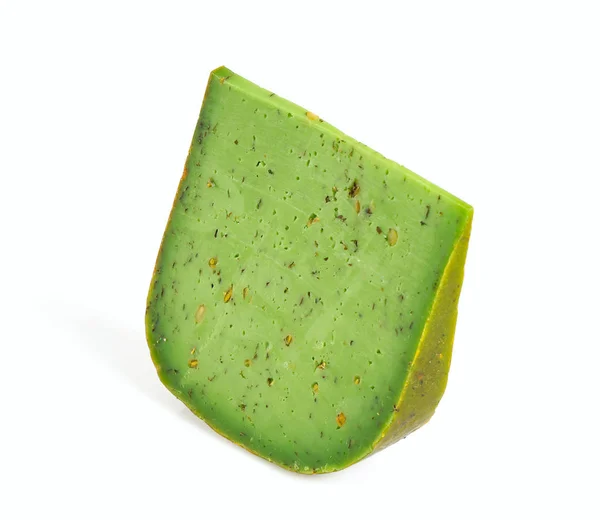 Queijo Pesto Verde Isolado — Fotografia de Stock