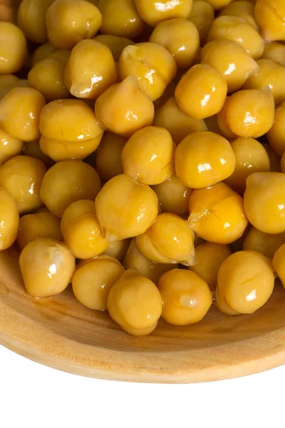 Beyaz arka plan üzerinde izole pişmiş nohut