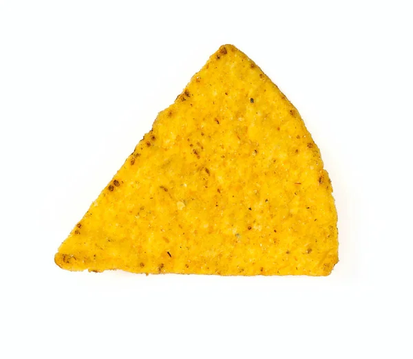 Chips Tortilla Aislados Blanco —  Fotos de Stock