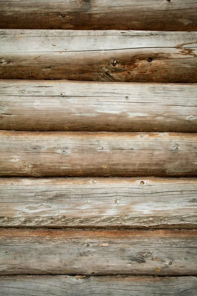 Holz Log Wand Hintergrund — Stockfoto