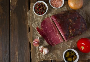 ahşap yüzey üzerinde İtalyan leke