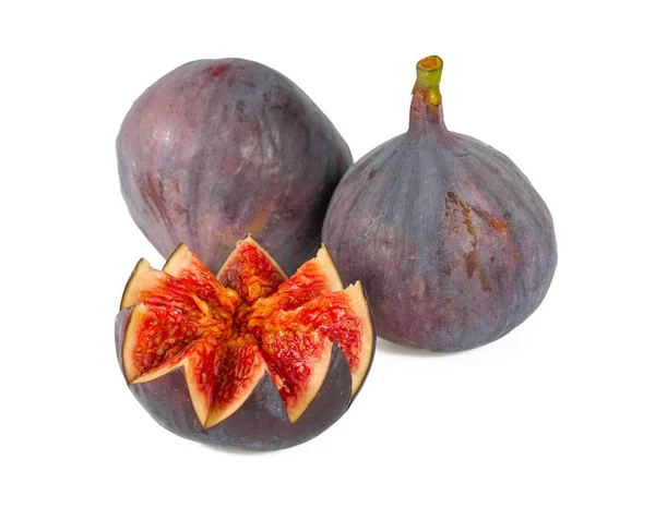 Fig Bloem Geïsoleerd Wit — Stockfoto