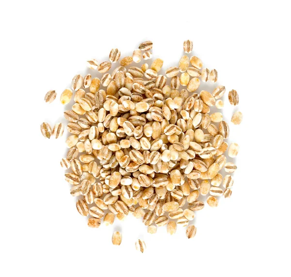 Pearl Barley Isolated White Backrgound — Stock Photo, Image