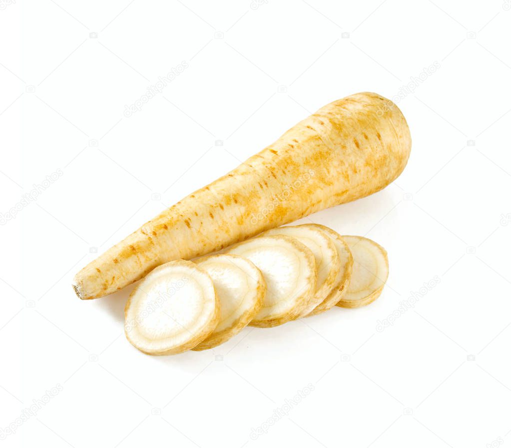 parsnip isolated on white