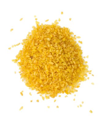 bulgur gevreği beyaza izole edilmiş