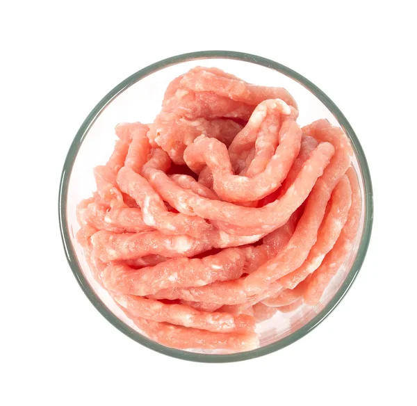 Minced Meat Isolated White — Stock Photo, Image