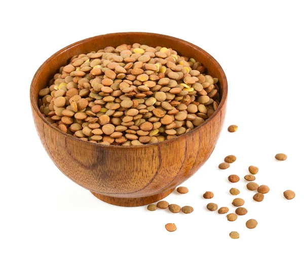 Lentils Isolated White — Stock Photo, Image