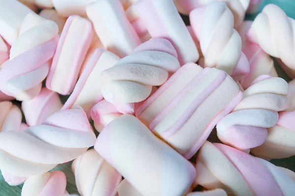 Marshmallow Superfície Turquesa — Fotografia de Stock