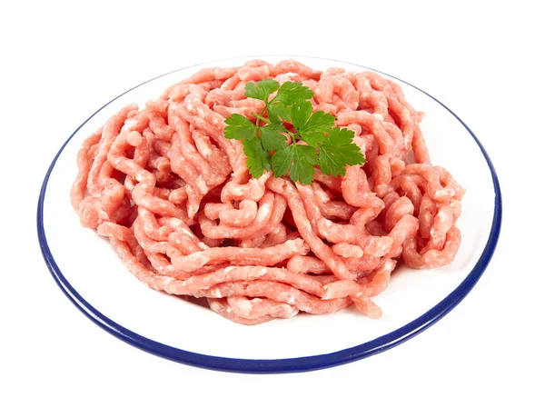 Minced Meat Isolated White — Stock Photo, Image