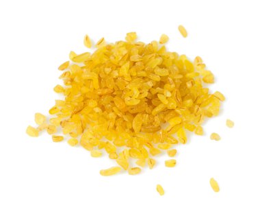 bulgur gevreği beyaza izole edilmiş