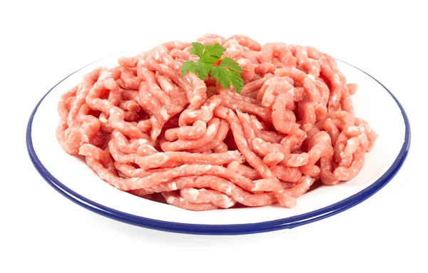 Minced Meat Isolated White — Stock Photo, Image