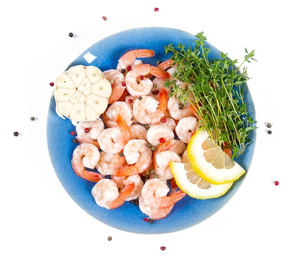 Delicious Boiled Tails King Shrimps — Stock Photo, Image