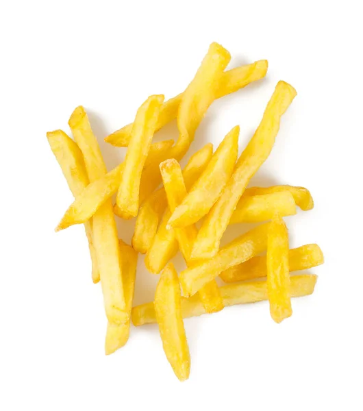 Pommes Frites Isolerade Vitt — Stockfoto