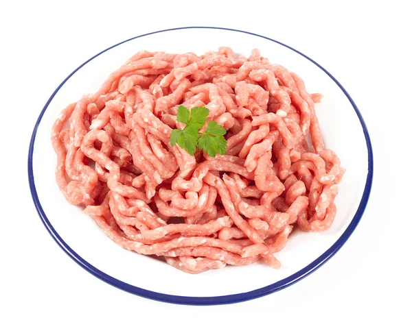 Minced Meat Isolated White — Stock Photo, Image