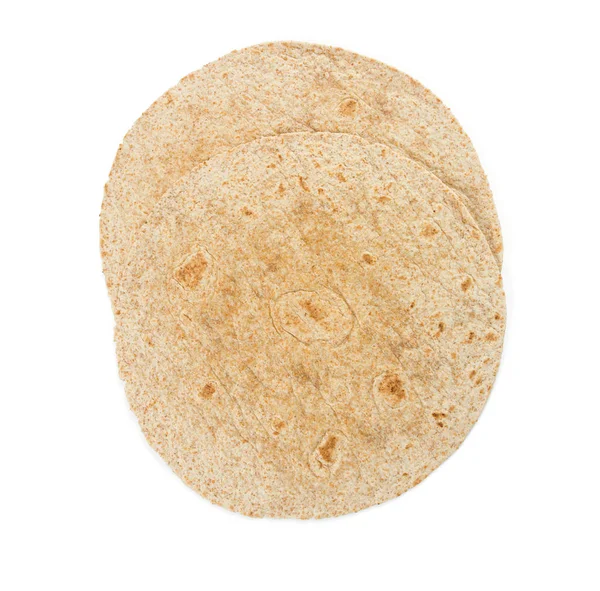 Tortilla Grão Inteiro Isolada — Fotografia de Stock