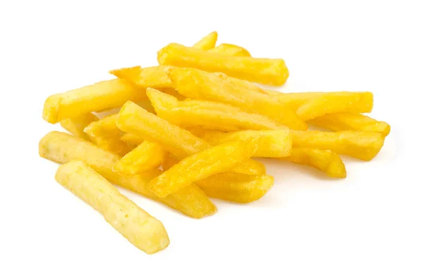 Pommes Frites Isolerade Vitt — Stockfoto