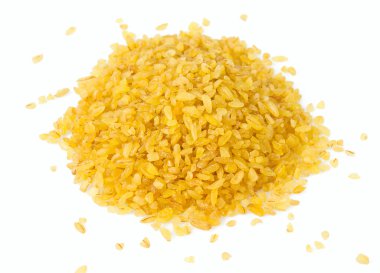 bulgur gevreği beyaza izole edilmiş