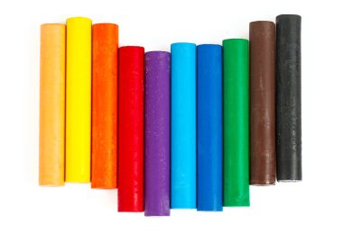 beyaz izole pastel petrol boya kalemi