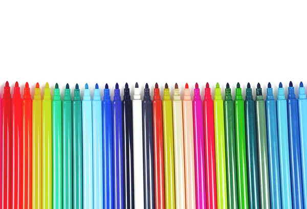 Renkli Keçeli Kalem Kümesi — Stok fotoğraf
