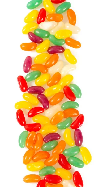 Jelly Bean Snoepjes Geïsoleerd — Stockfoto