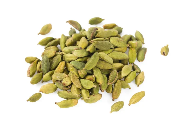 Cardamomo Aislado Blanco —  Fotos de Stock